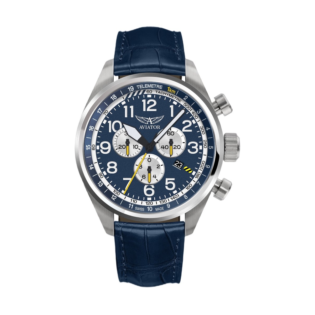 W.KRUK ZEGAREK AVIATOR AIRACOBRA P45 CHRONOGRAPH