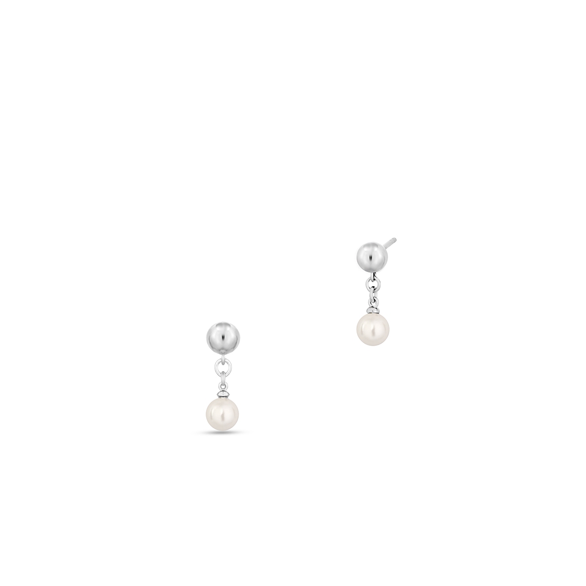 W.KRUK Kolczyki srebrne z perłami