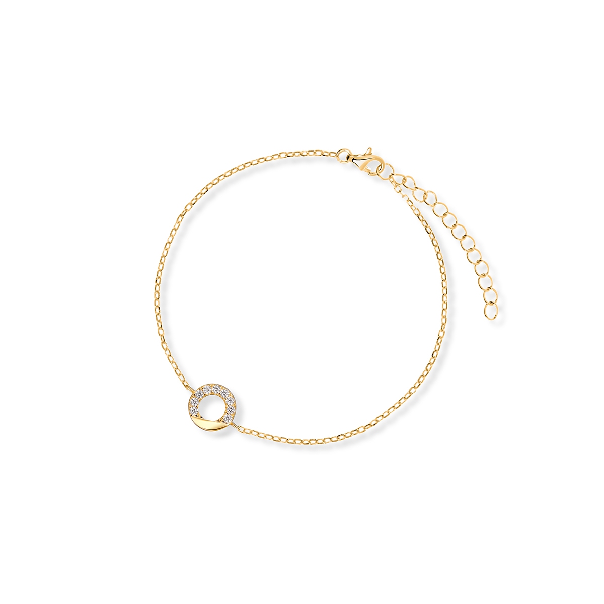 W.KRUK Bransoleta srebrna pozłacana