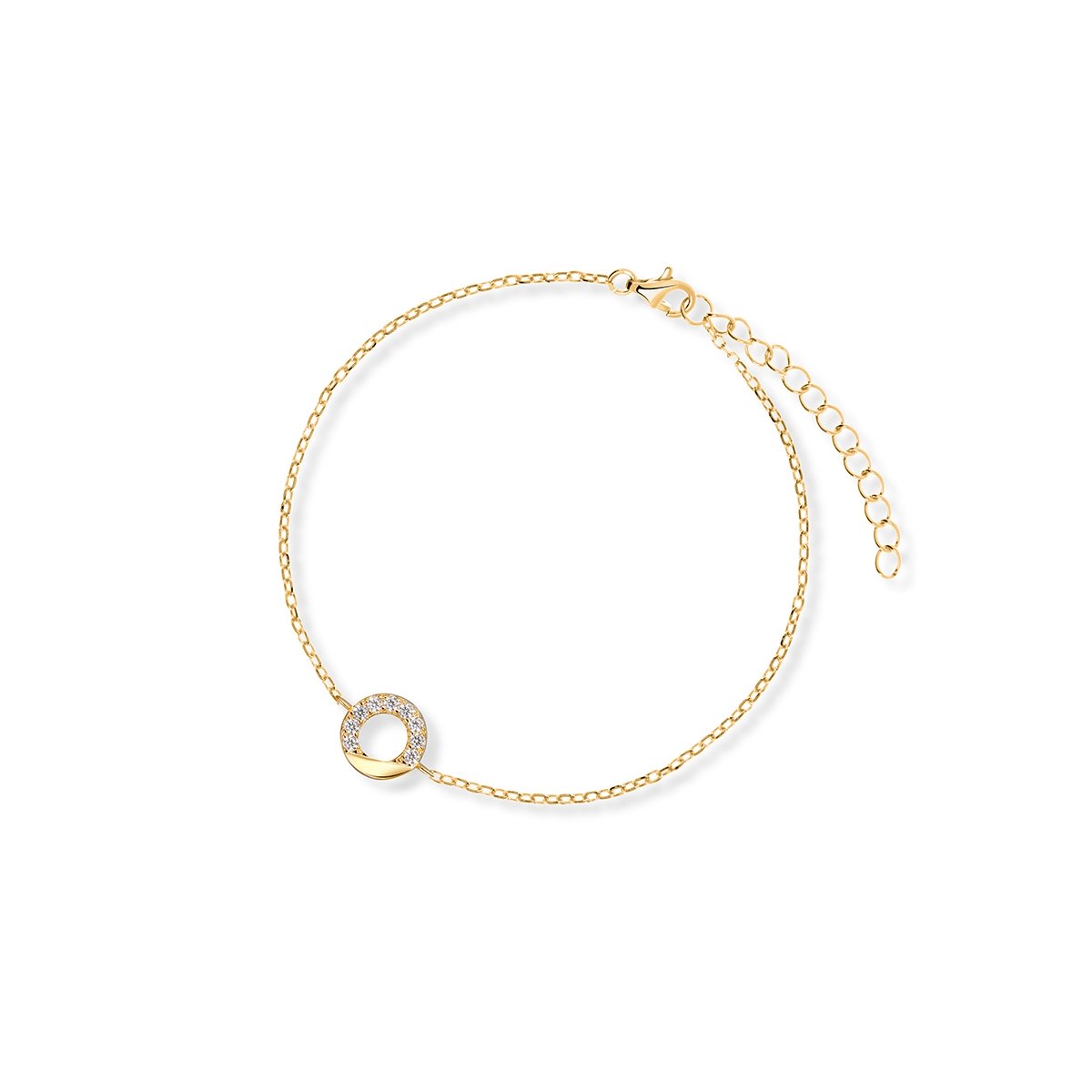 W.KRUK Bransoleta srebrna pozłacana