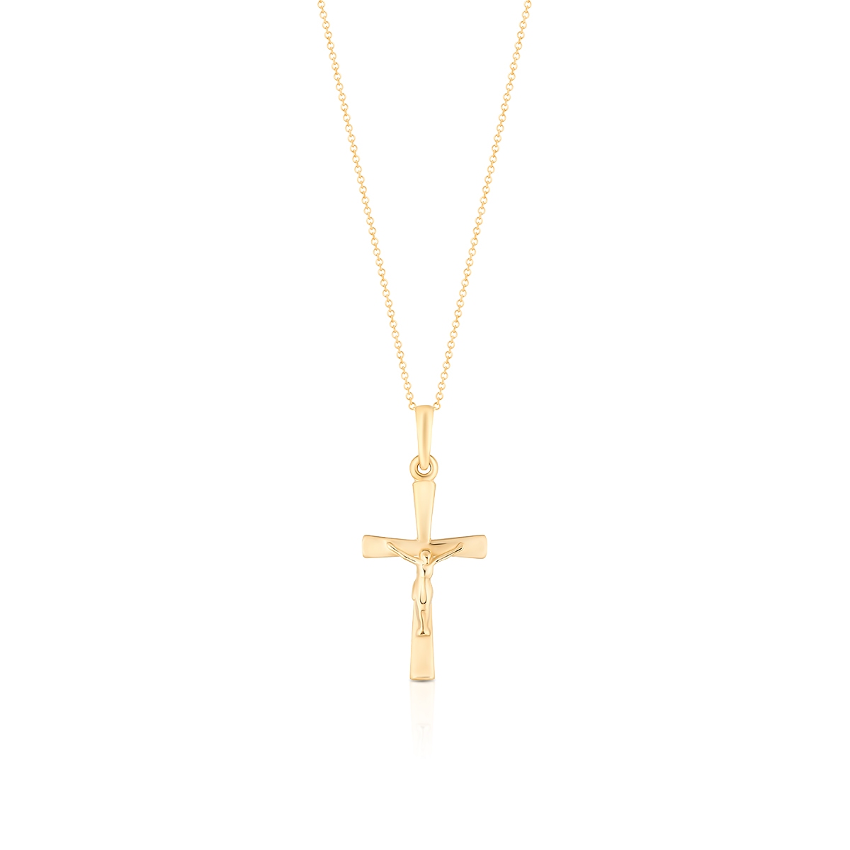 W.KRUK Wisiorek złoty krzyżyk