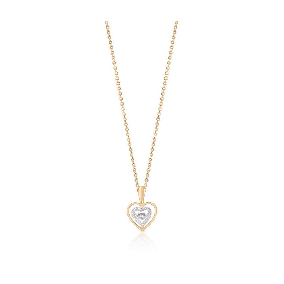 W.KRUK Wisiorek złoty serce z brylantami