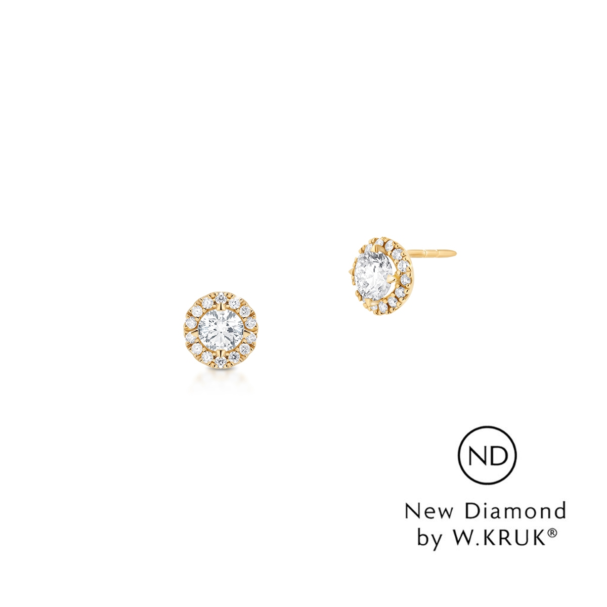 W.KRUK Kolczyki złote Doskonały