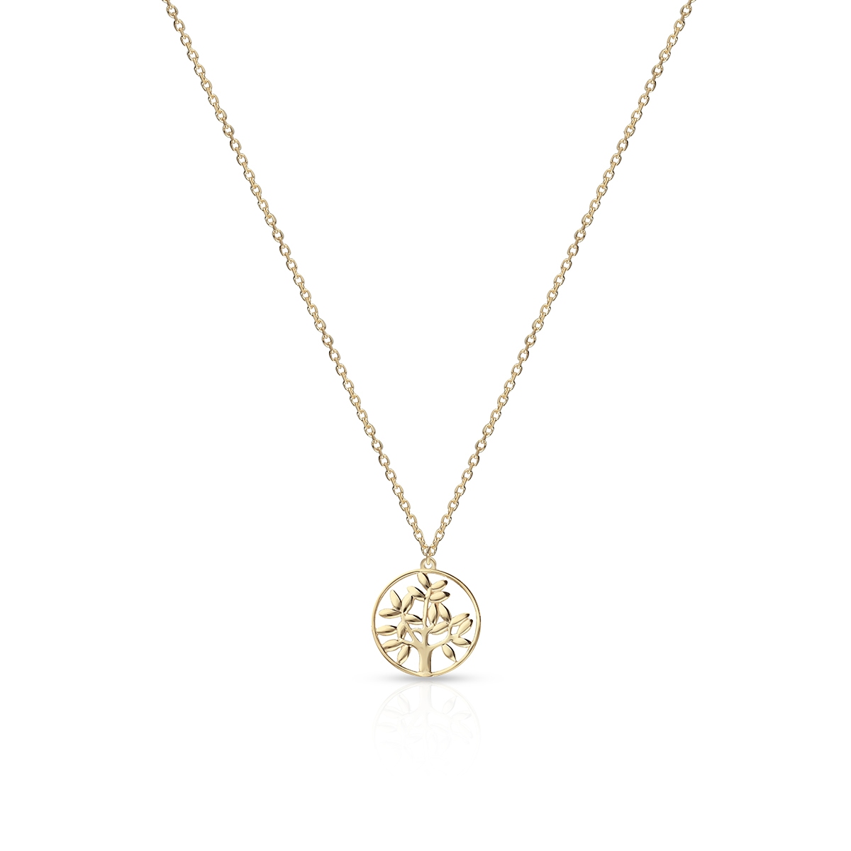 W.KRUK Naszyjnik złoty z motywem drzewa