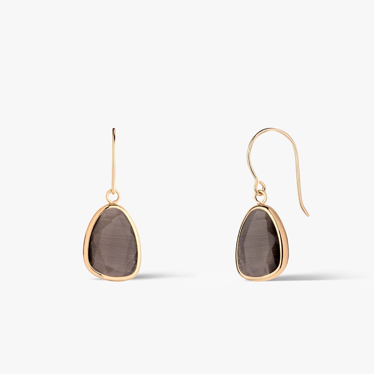 W.KRUK Kolczyki złote z chryzoberylem