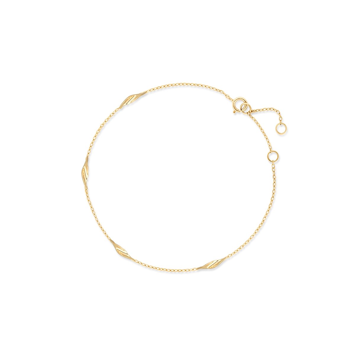 W.KRUK Bransoletka złota z motywem liści