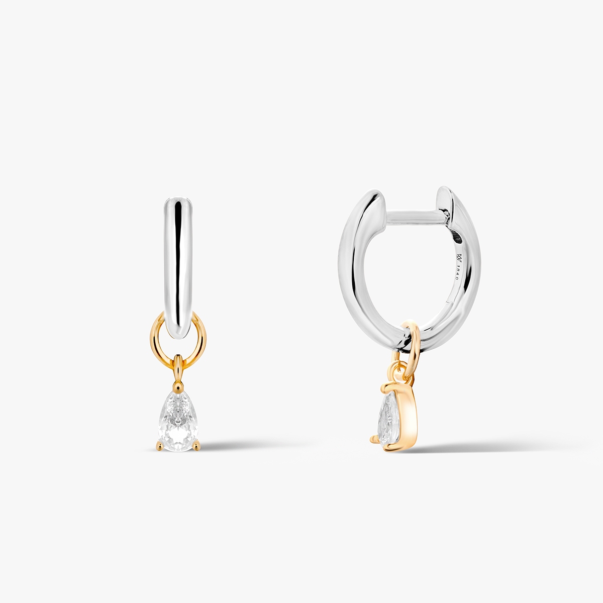 W.KRUK Kolczyki srebrne z cyrkoniami