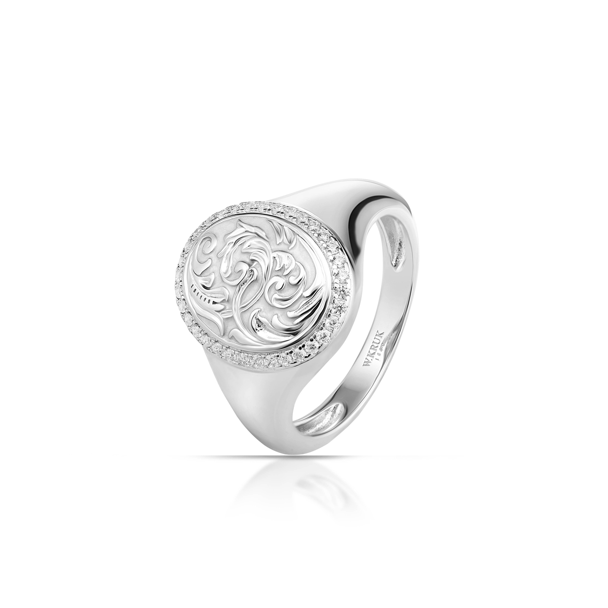 W.KRUK Pierścionek srebrny Baśniowa