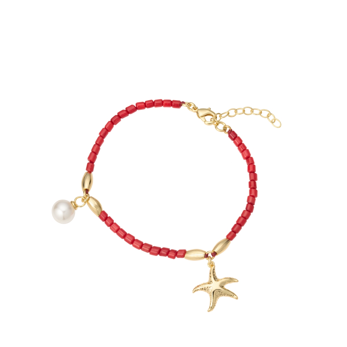 W.KRUK Bransoletka z koralami i perłą Picky Pica Aloha