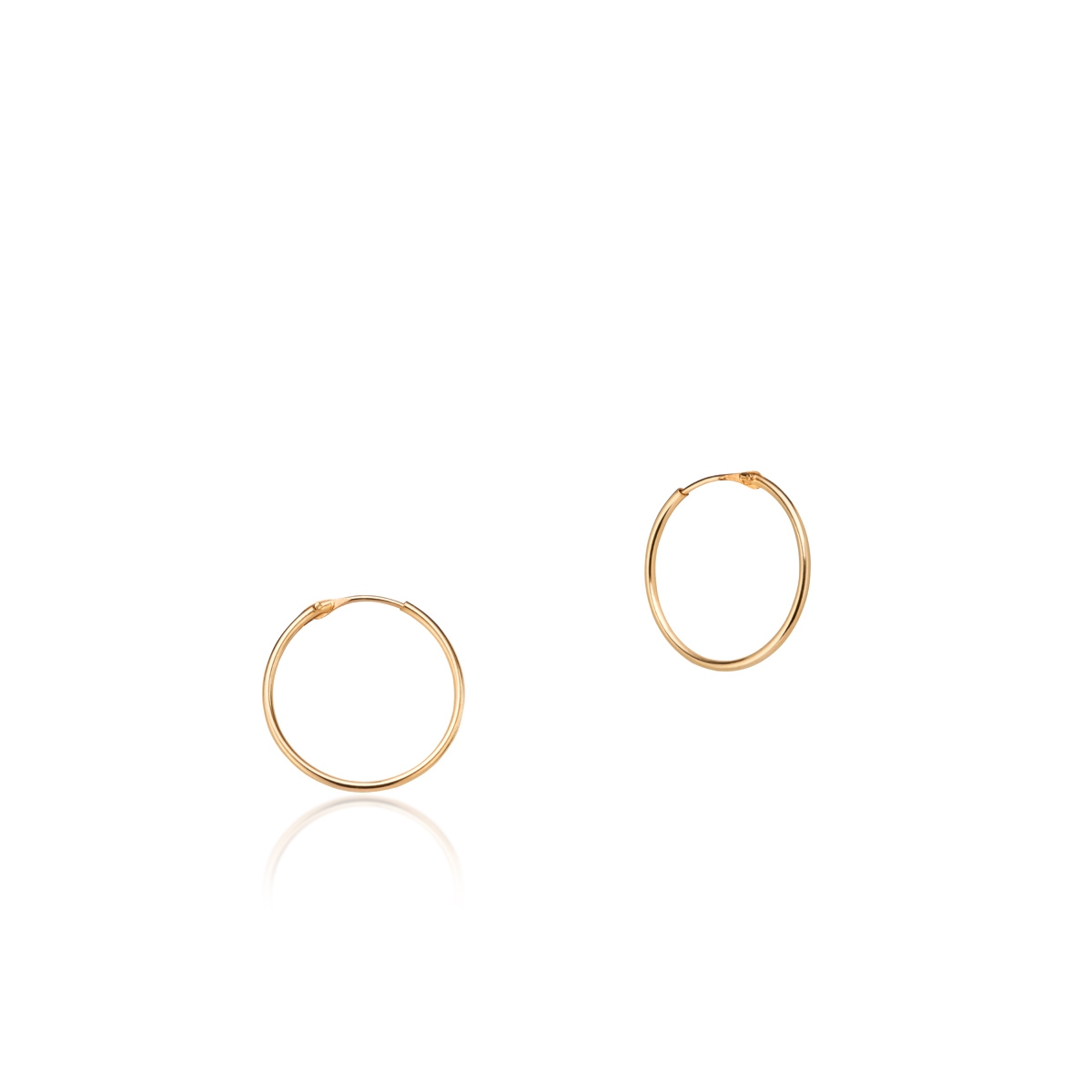 W.KRUK Kolczyki złote koła