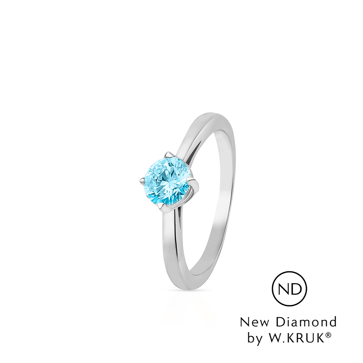 W.KRUK - Pierścionek zaręczynowy złoty Doskonały - New Diamond by W.KRUK 0,50 ct