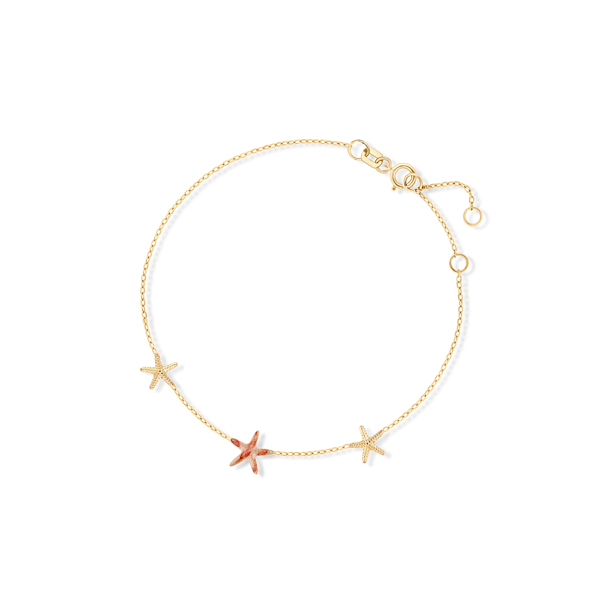 W.KRUK Bransoleta złota z rozgwiazdami Santorini