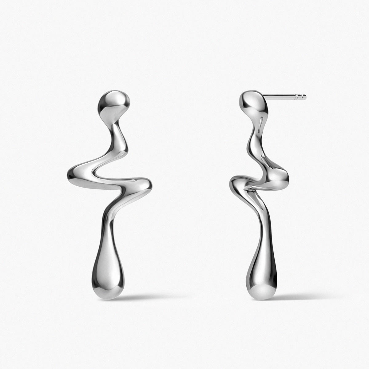 W.KRUK Kolczyki srebrne Modern