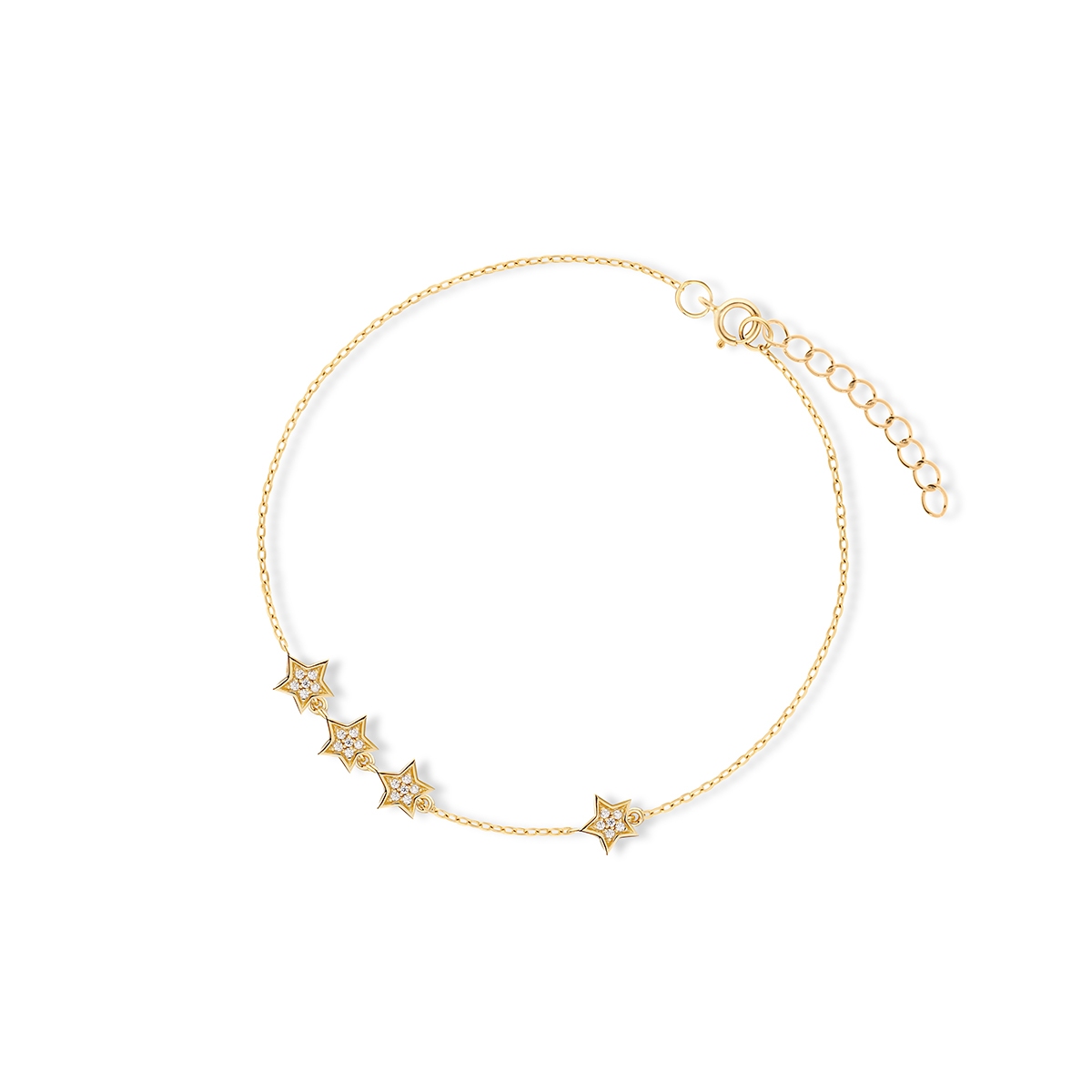 W.KRUK Bransoleta srebrna Little Star