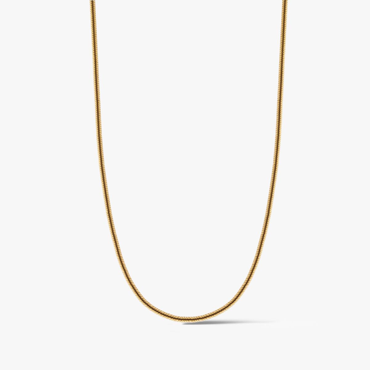 W.KRUK Łańcuszek srebrny pozłacany żmijka