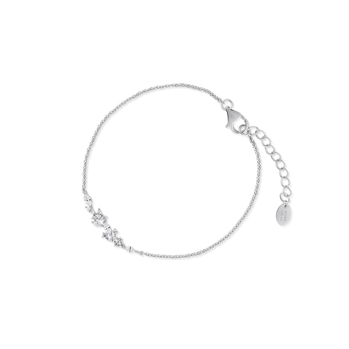 W.KRUK Bransoletka srebrna z cyrkoniami