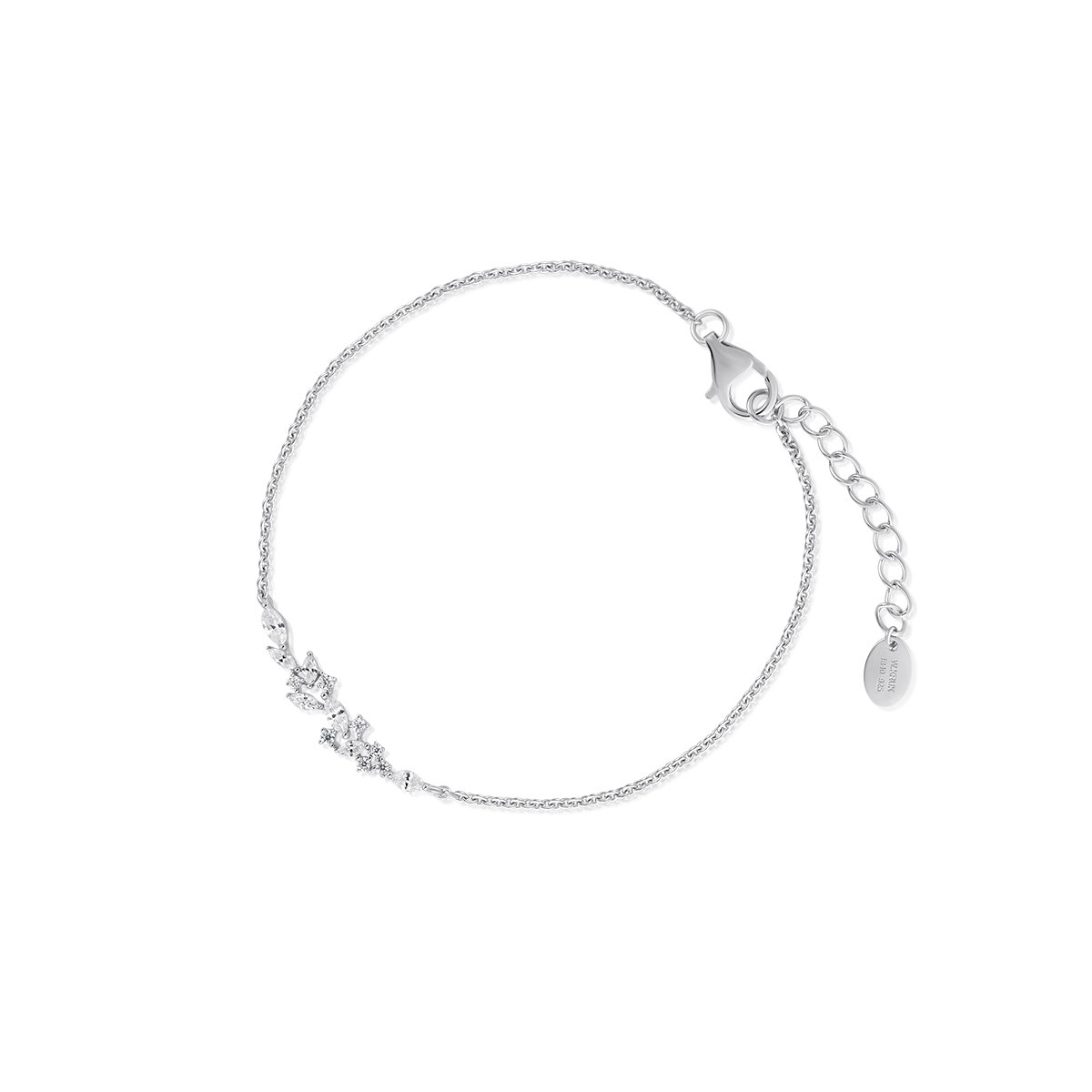 W.KRUK Bransoletka srebrna z cyrkoniami