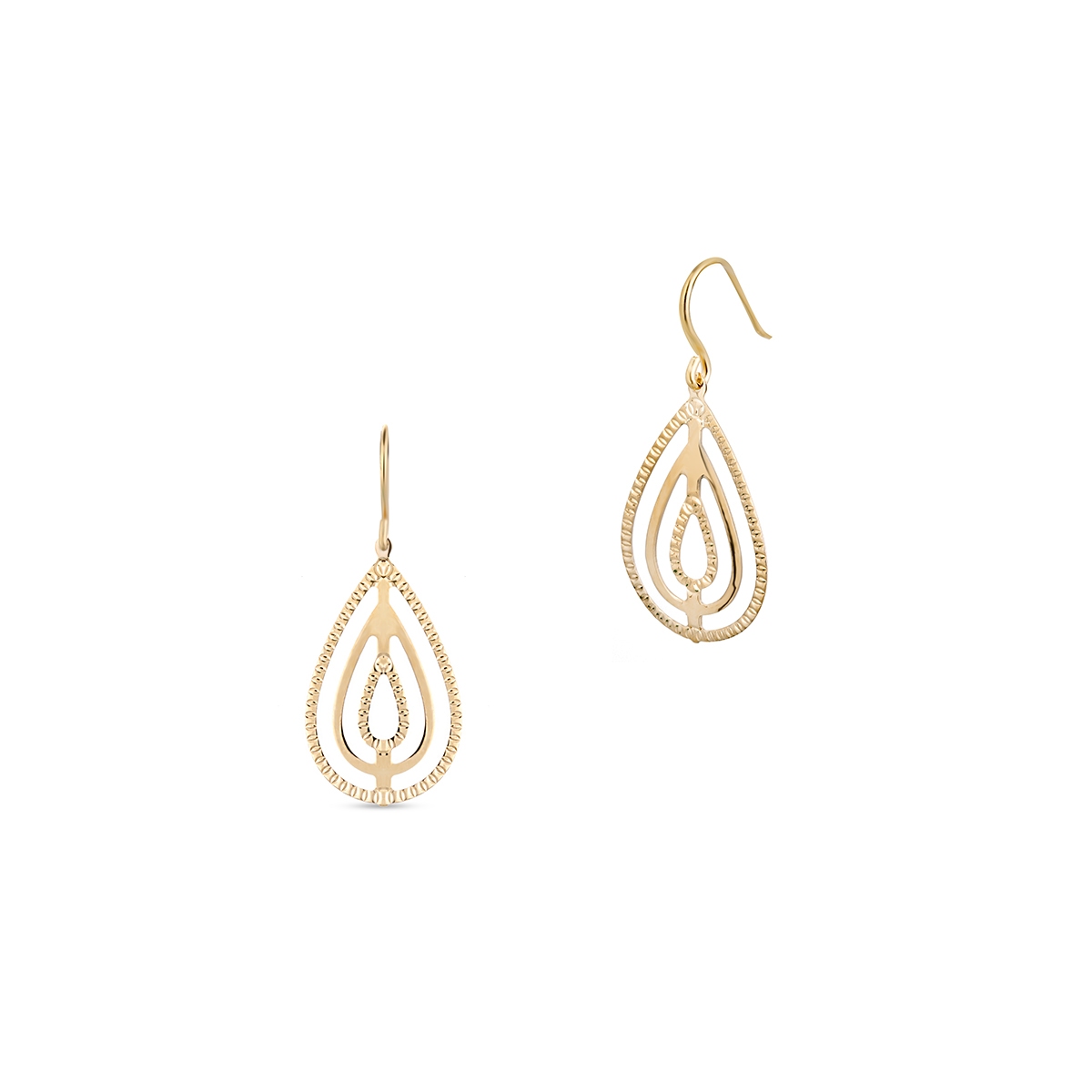 W.KRUK Kolczyki złote ażurowe