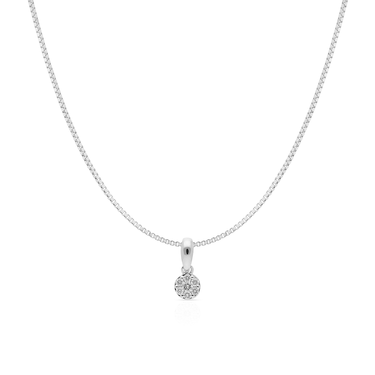 W.KRUK Wisiorek białe złoto z brylantami