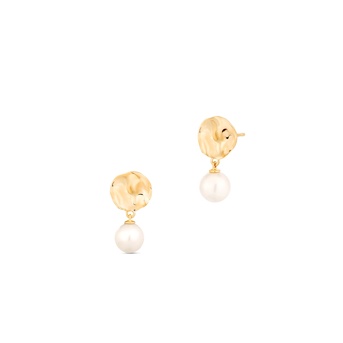 W.KRUK Kolczyki złote z perłą