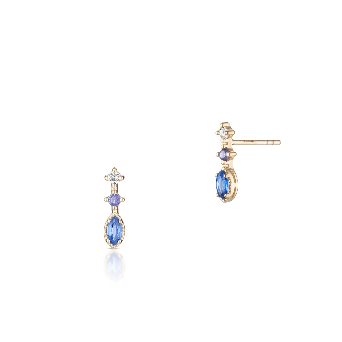 W.KRUK Kolczyki złote Petit