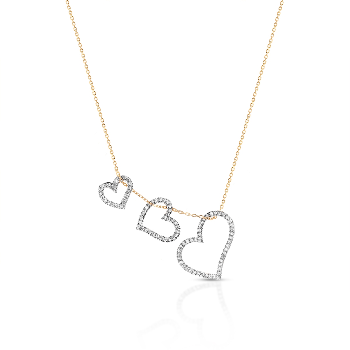 W.KRUK Naszyjnik złoty z diamentami