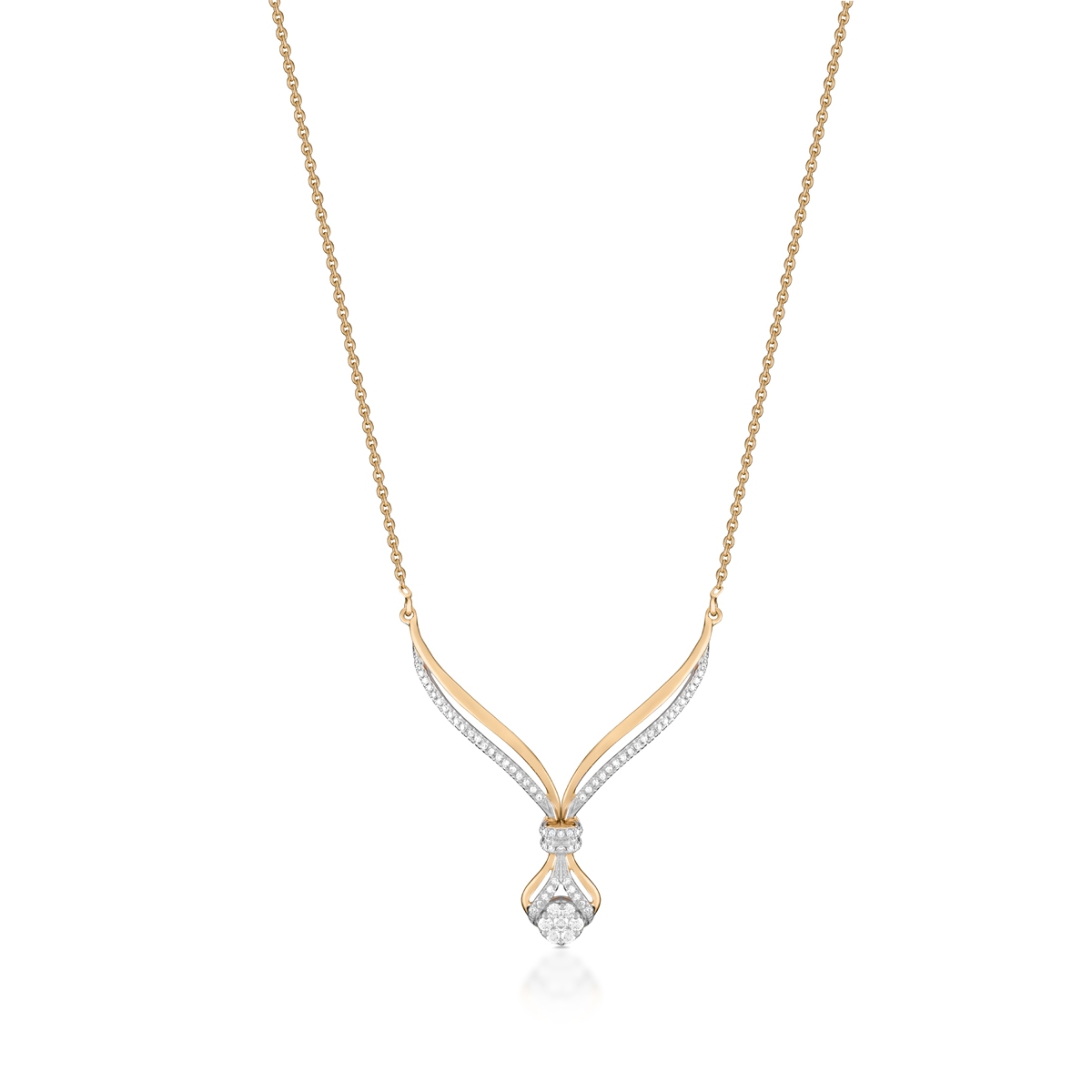 W.KRUK Naszyjnik z diamentami i brylantami