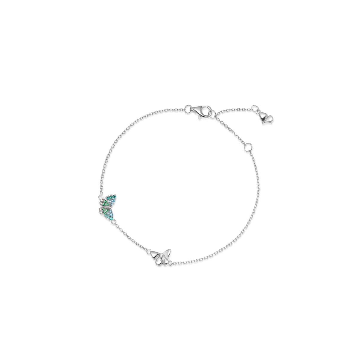 W.KRUK Bransoleta srebrna Preludium Butterfly