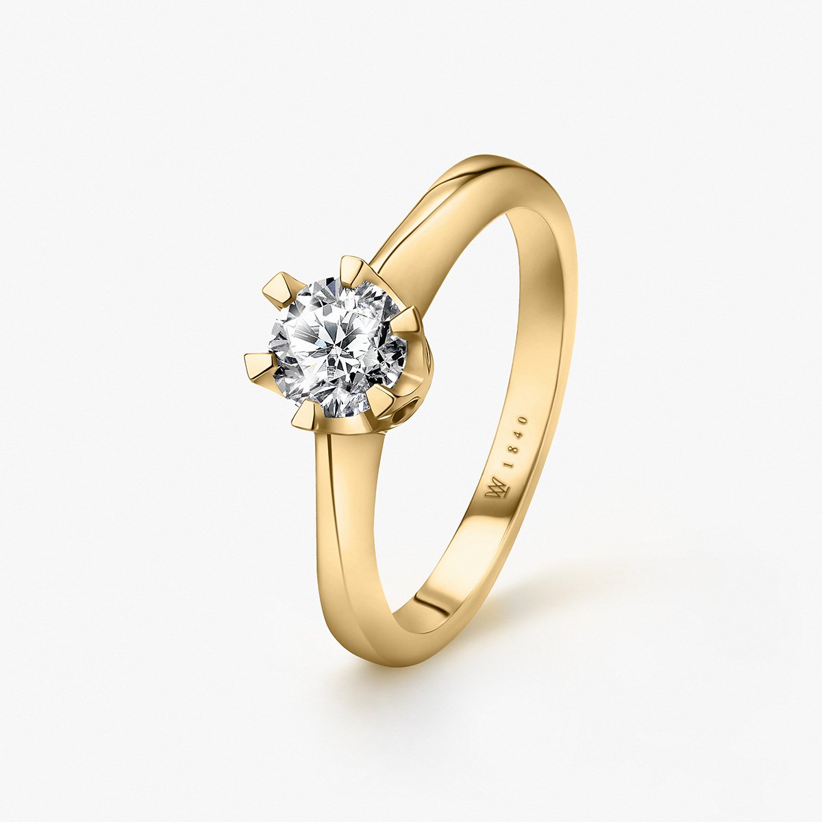 W.KRUK - Pierścionek zaręczynowy złoty Jedyny - 0,7 ct