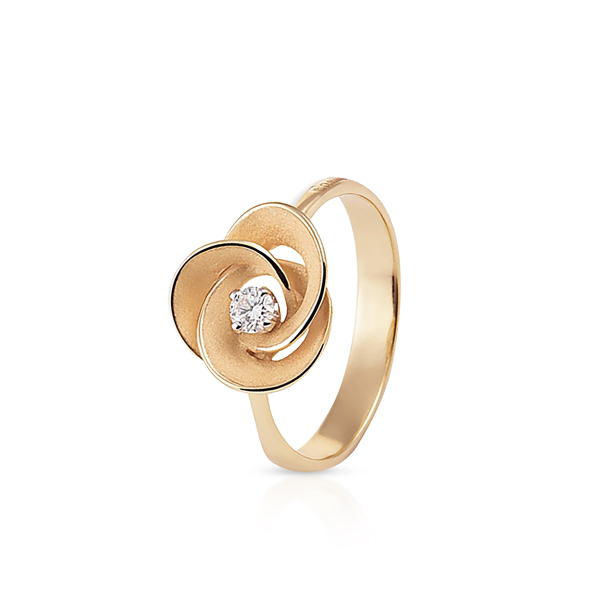 W.KRUK Pierścionek różowe złoto CAMMILLI FIRENZE