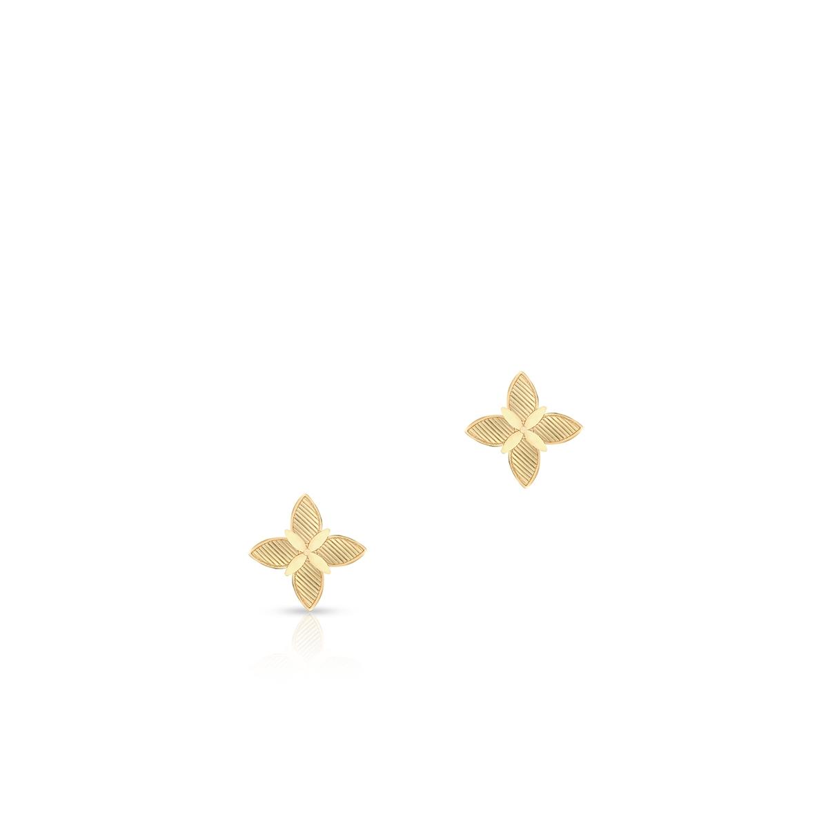 W.KRUK Kolczyki złote kwiatki