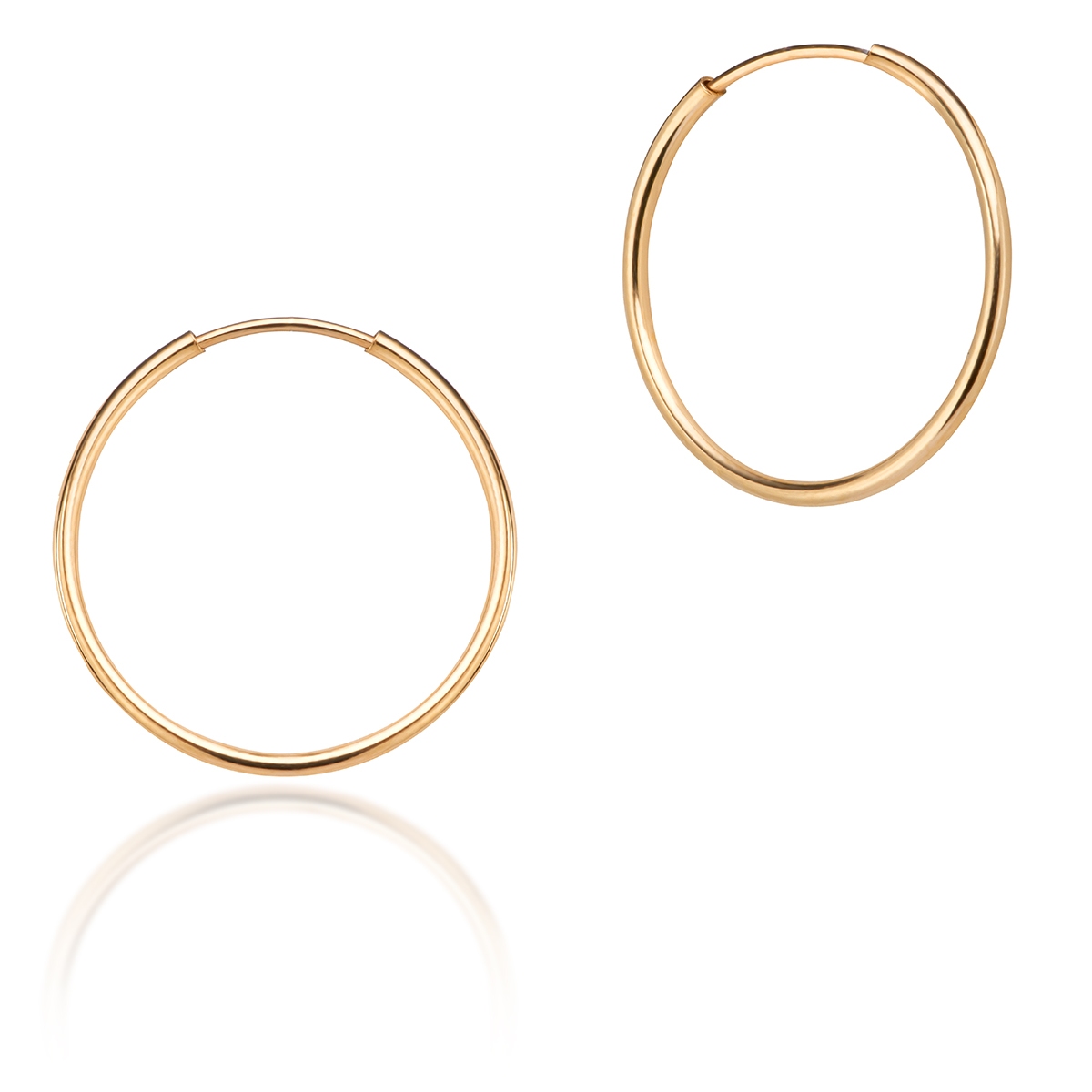 W.KRUK Kolczyki złote koła