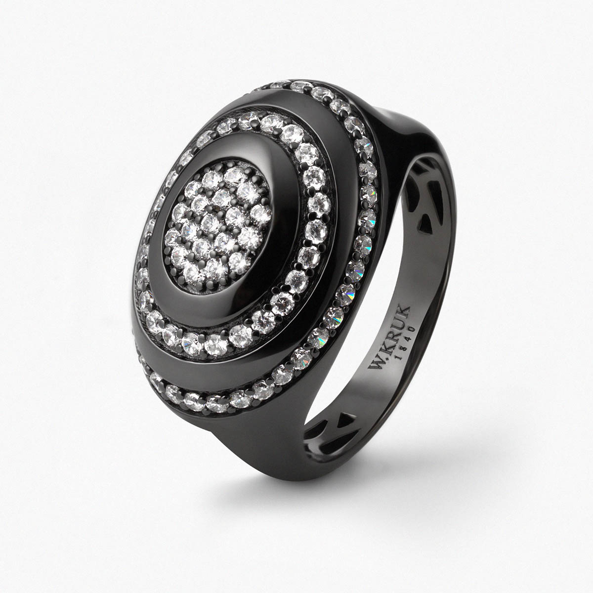 W.KRUK - Pierścionek srebrny Meteory