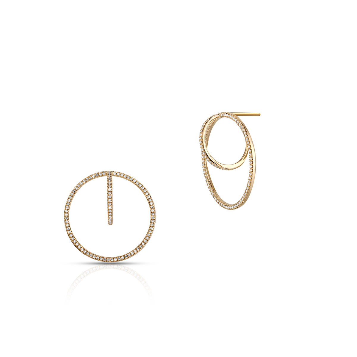 W.KRUK - Kolczyki złote koła