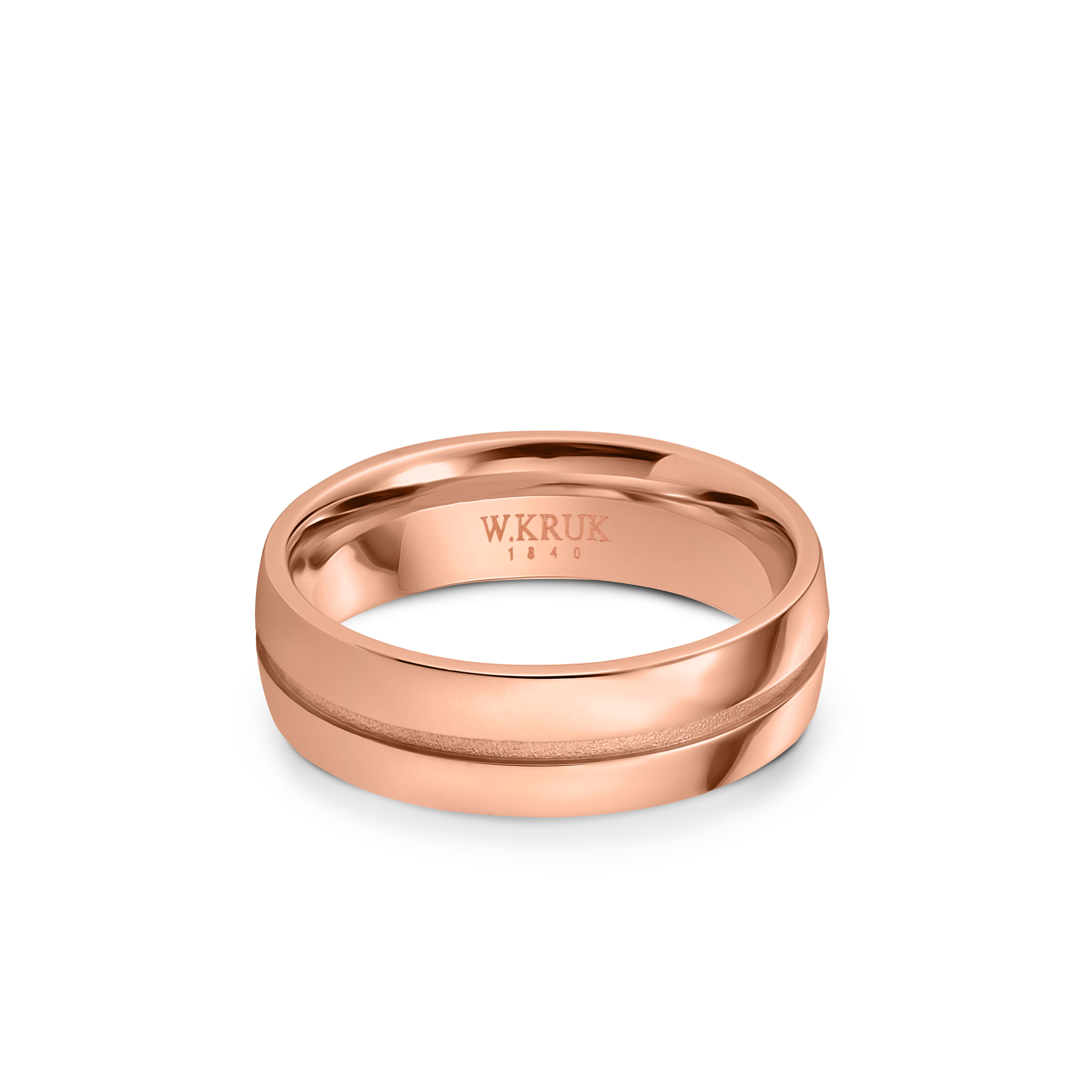W.KRUK - Obrączka ślubna złota KALISTA męska