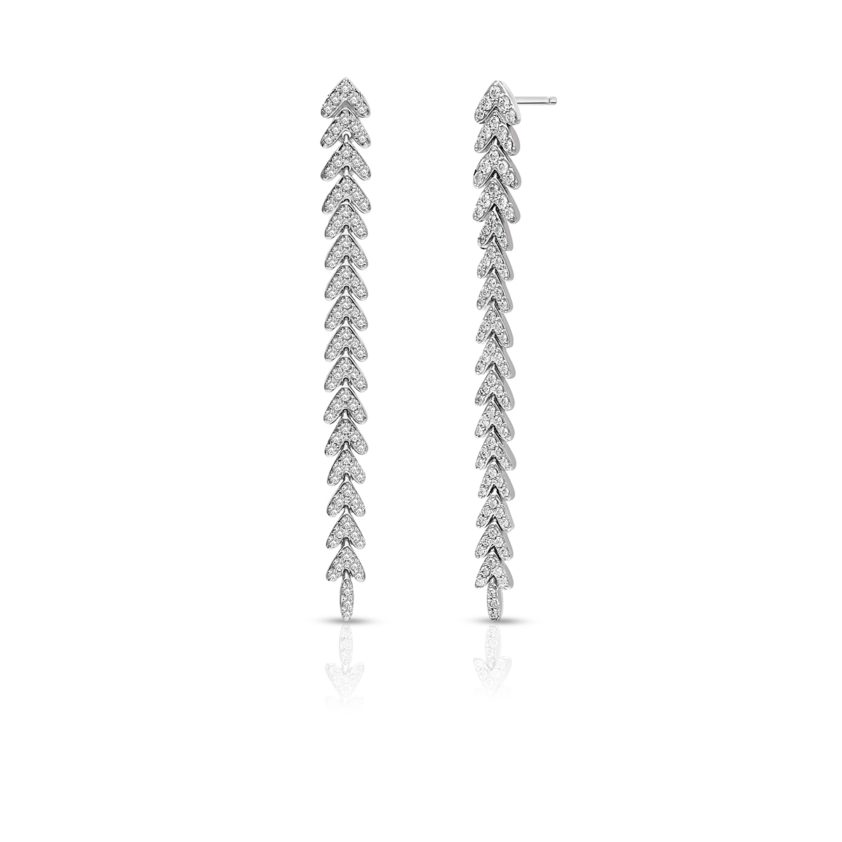 W.KRUK Kolczyki białe złoto z brylantami