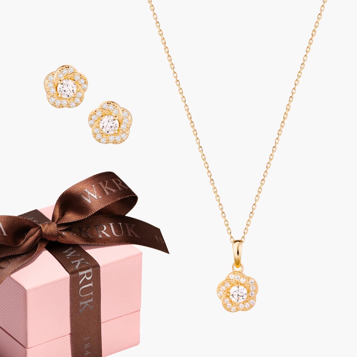 W.KRUK KOMPLET BŁYSZCZĄCE KWIATY