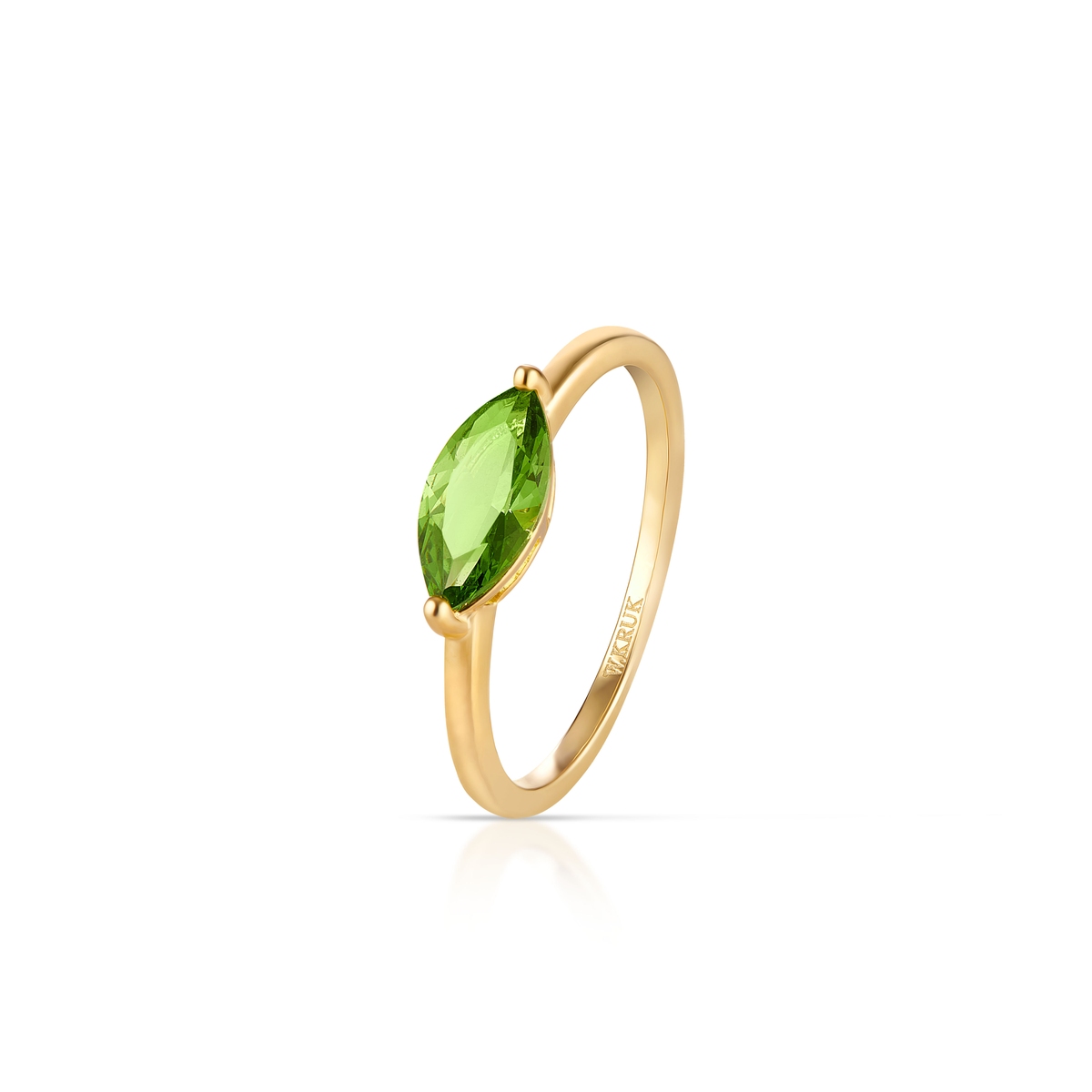 W.KRUK Pierścionek srebrny z cyrkonią