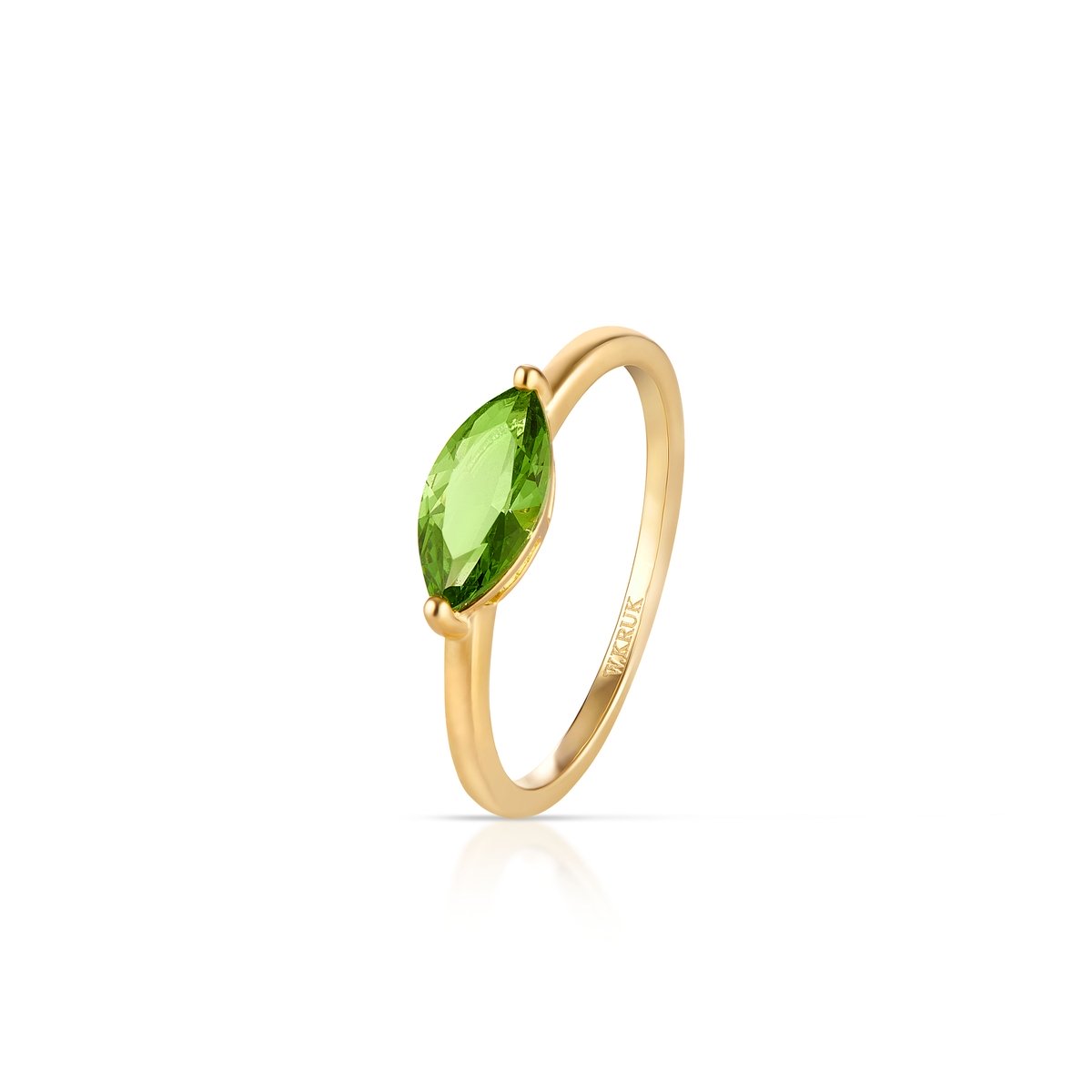 W.KRUK Pierścionek srebrny z cyrkonią