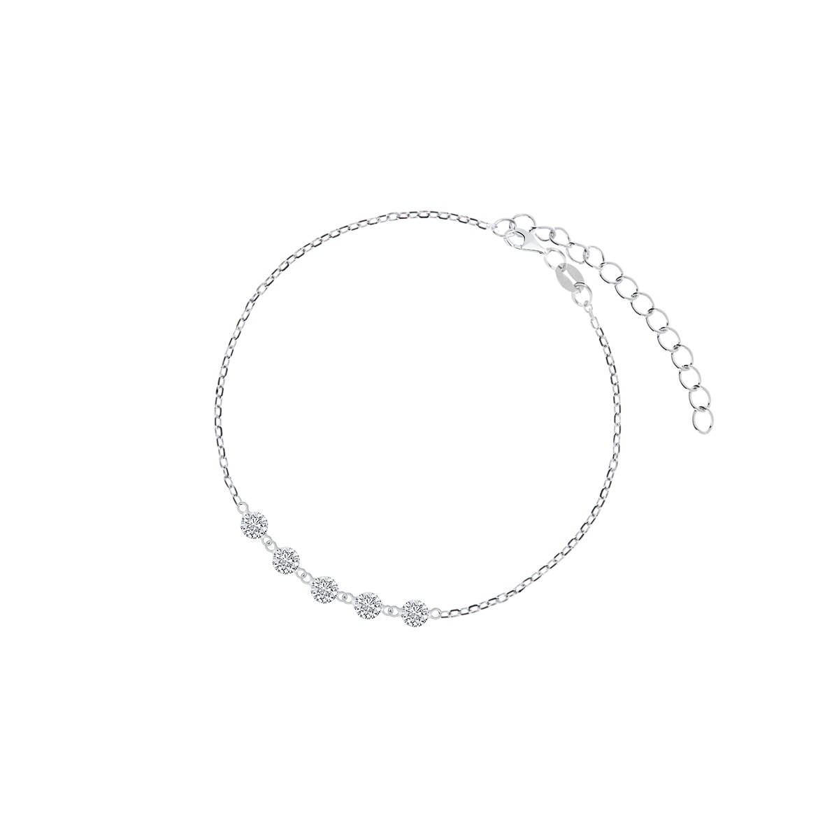 W.KRUK Bransoletka srebrna z cyrkoniami