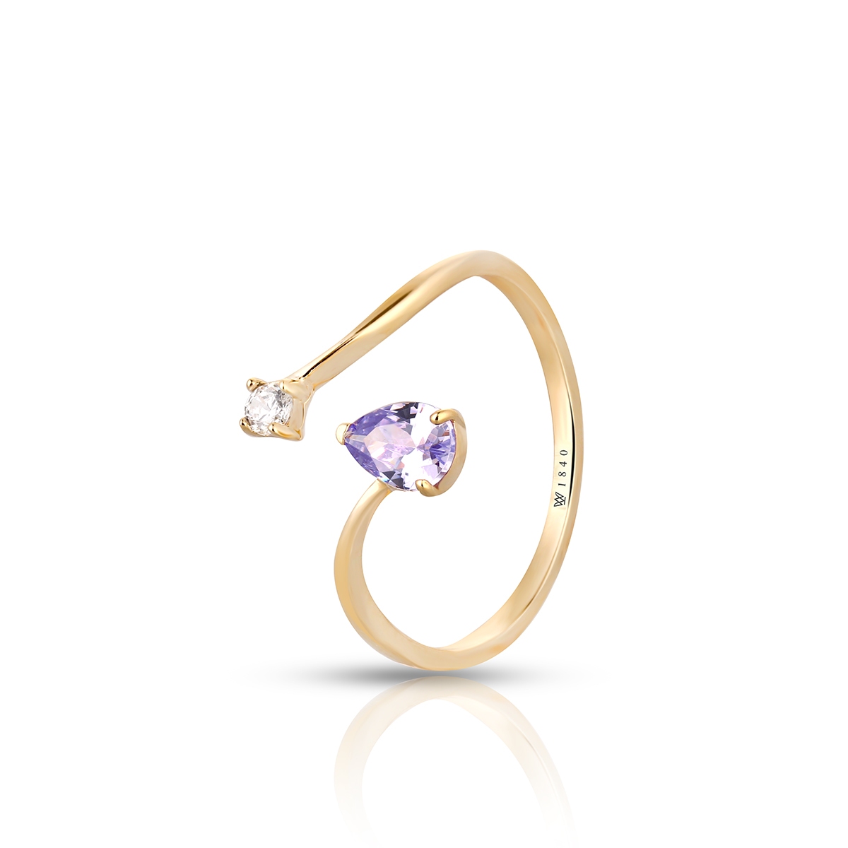 W.KRUK Pierścionek złoty Lollipop