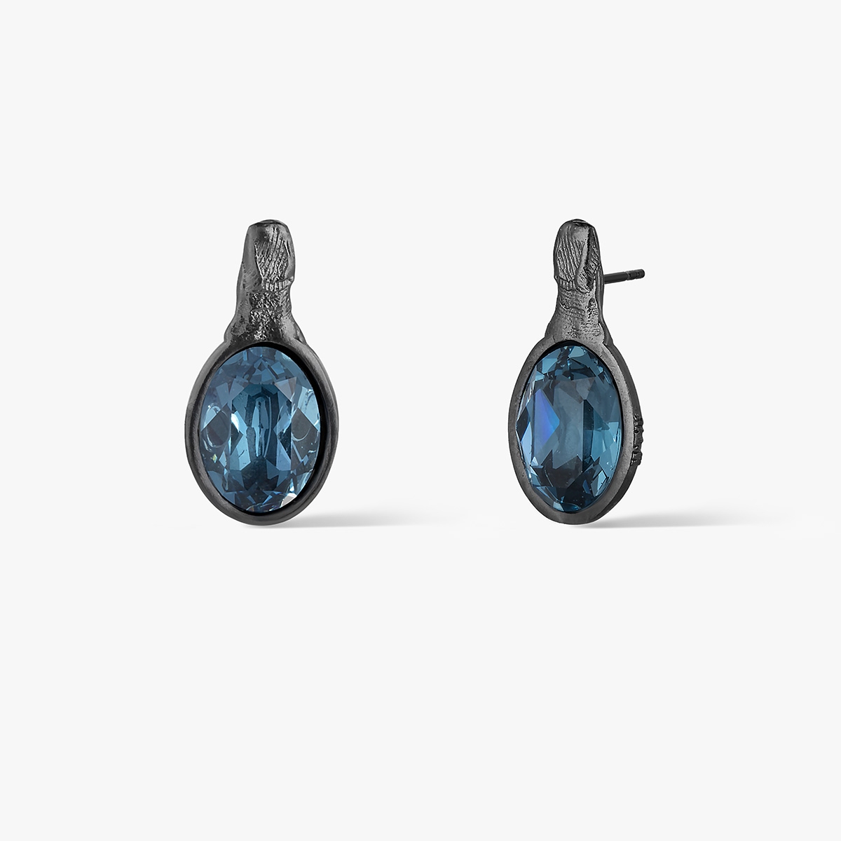 W.KRUK Kolczyki srebrne Motyle