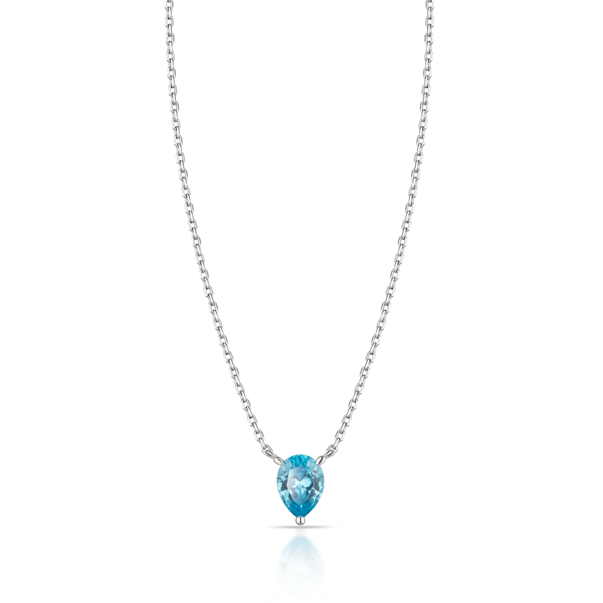 W.KRUK Naszyjnik srebrny z cyrkonią