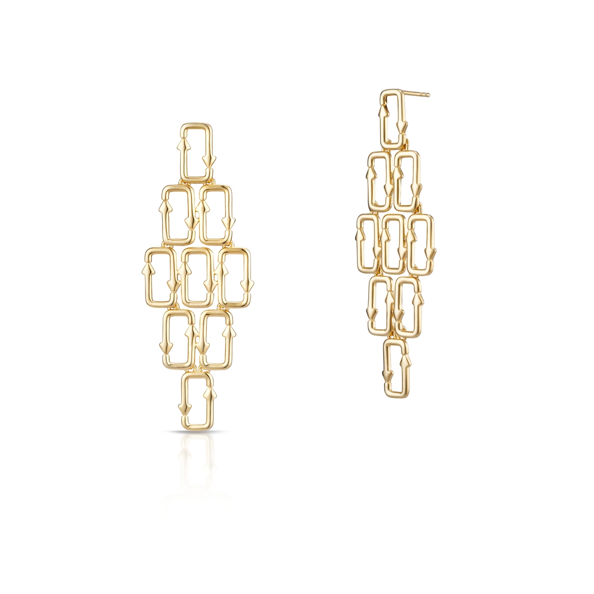 W.KRUK Kolczyki długie srebrne Longplay