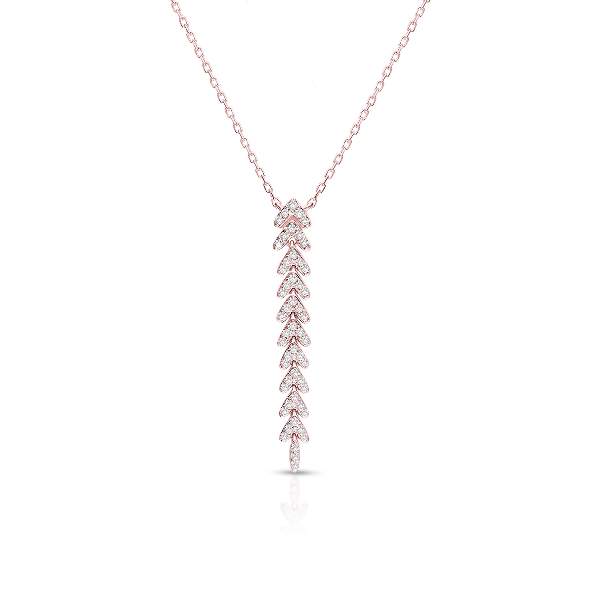 W.KRUK Naszyjnik różowe złoto W.KRUK