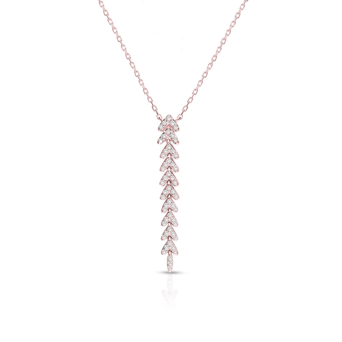 W.KRUK Naszyjnik różowe złoto W.KRUK