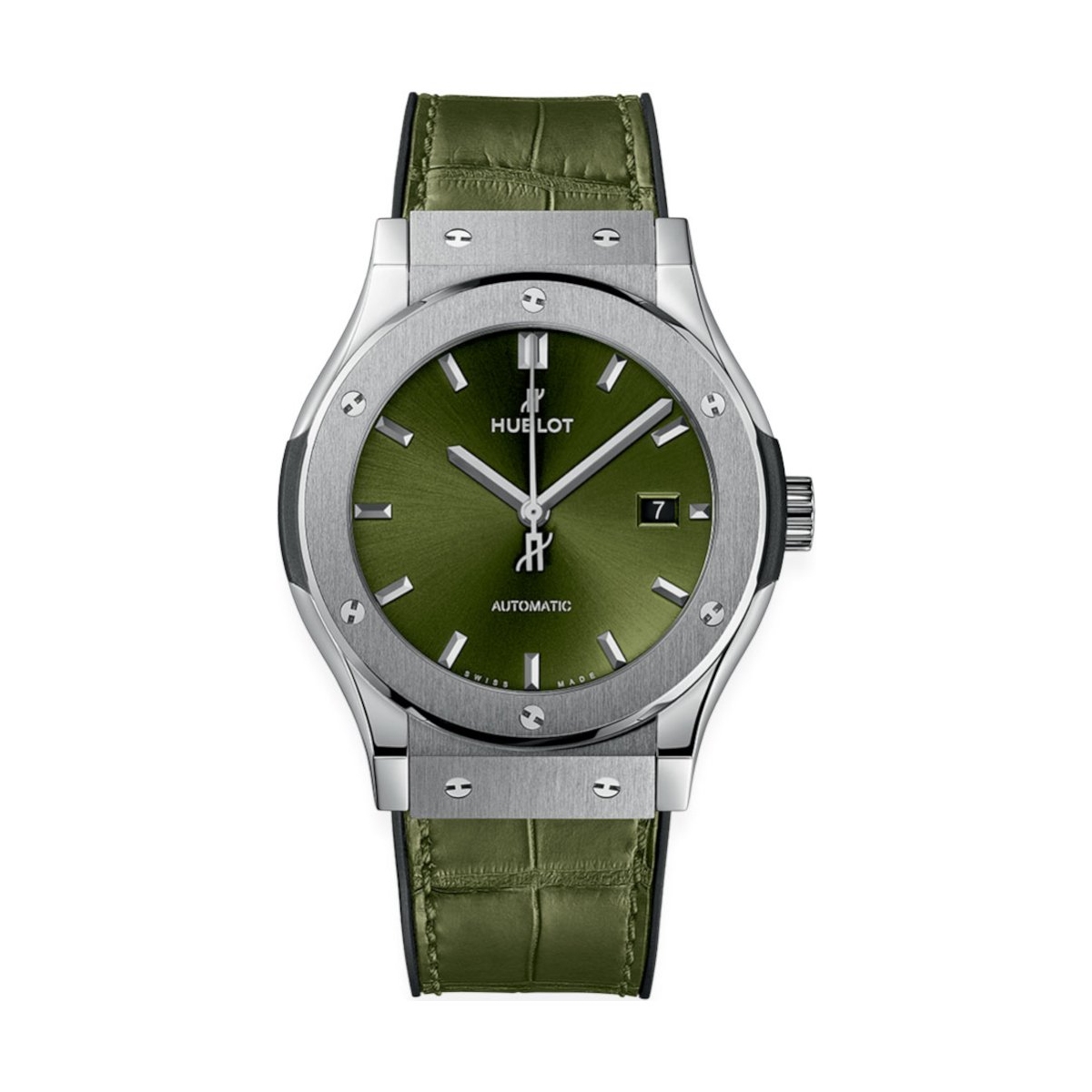 W.KRUK ZEGAREK HUBLOT CLASSIC FUSION TITANIUM GREEN