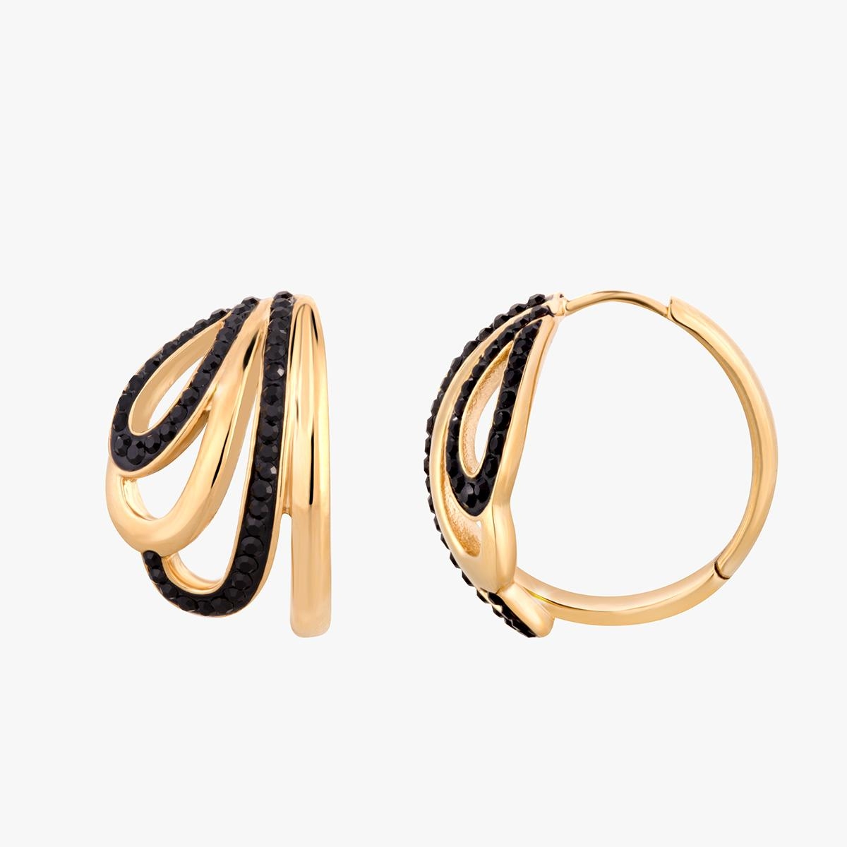 W.KRUK Kolczyki Golden Noir Picky Pica Vesper