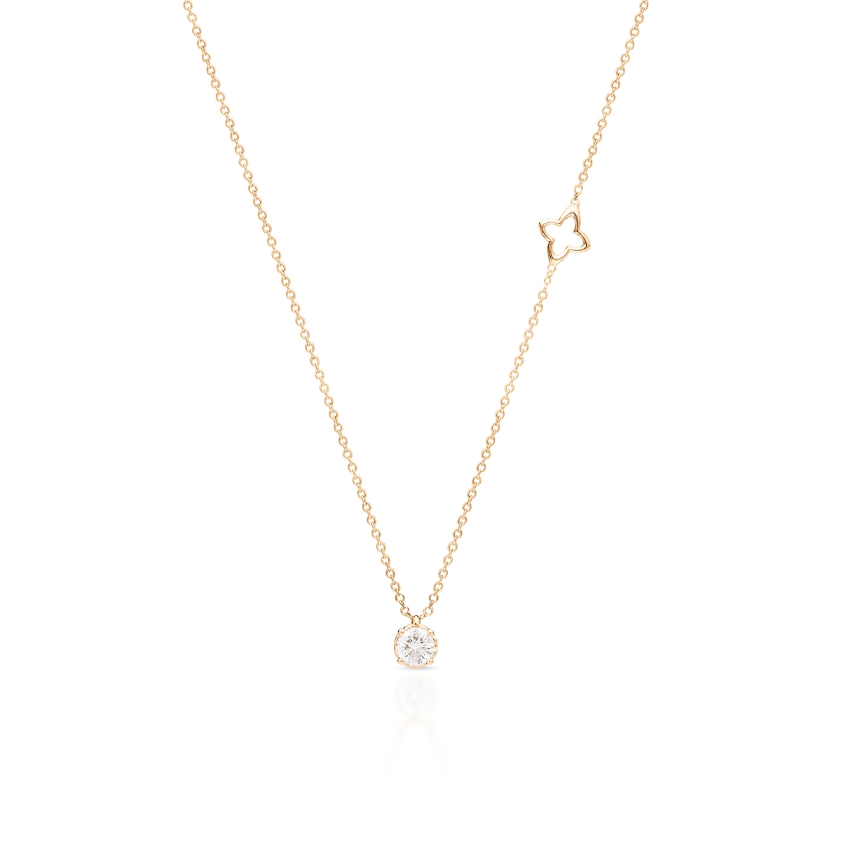 W.KRUK Naszyjnik złoty z brylantem RECARLO