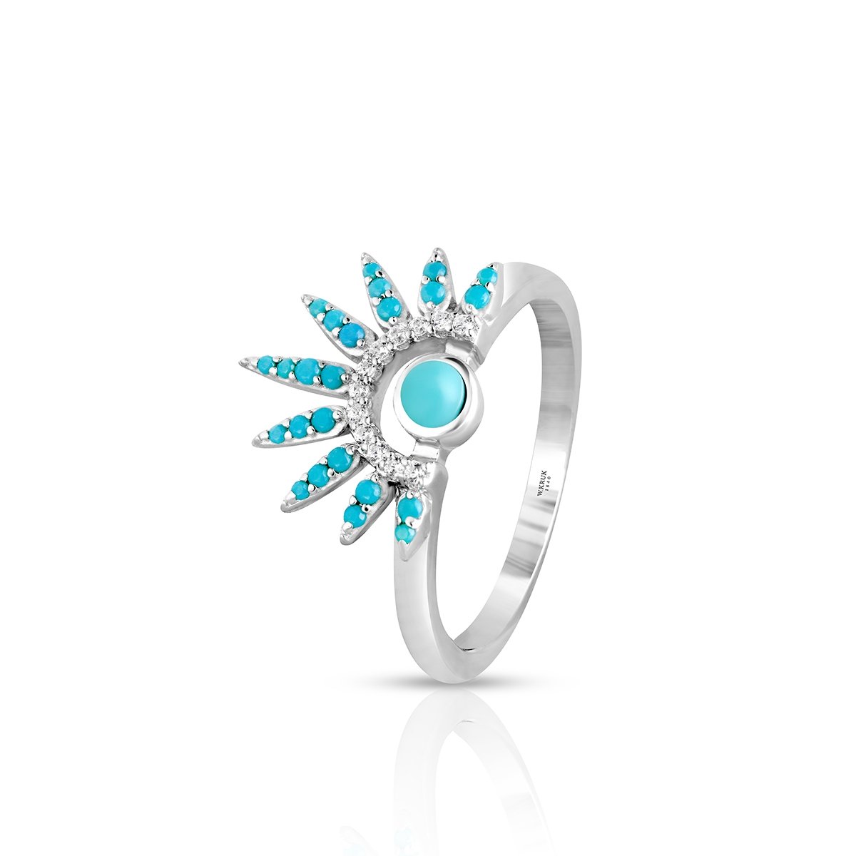 W.KRUK Pierścionek srebrny Laguna